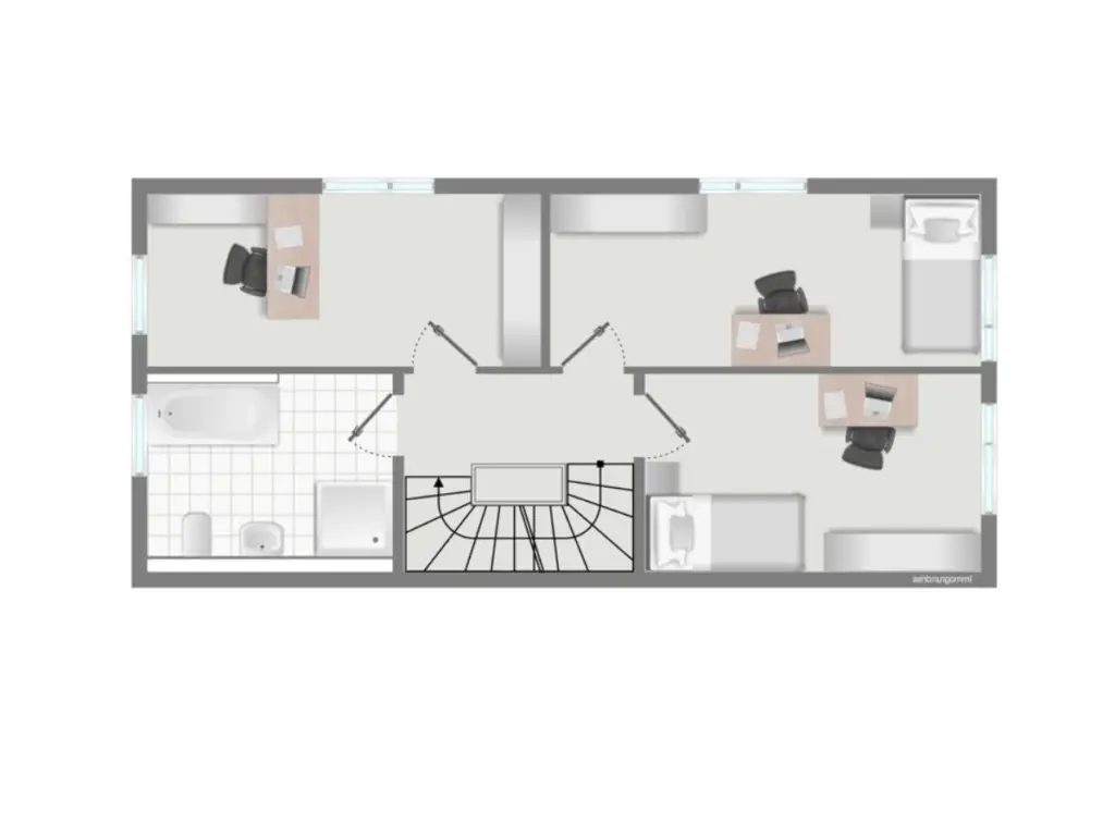 Obergeschoss - Reiheneckhaus