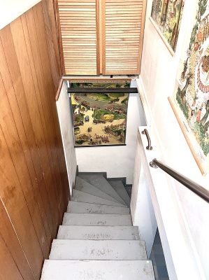 Treppenabgang in das Untergeschoss