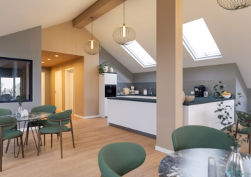 Beispiel Begegungsstätte Küche - Betreutes Wohnen neu gedacht: Modern, zentral und mit Gemeinschaft