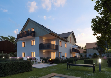 Abendansicht - Wohlfühlen ohne Grenzen: Barrierefreie 2-Zimmer-Wohnung in Honsolgen