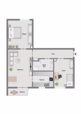 Grundriss - Ihr neues Zuhause voller Stil – frisch saniert & einziehbereit