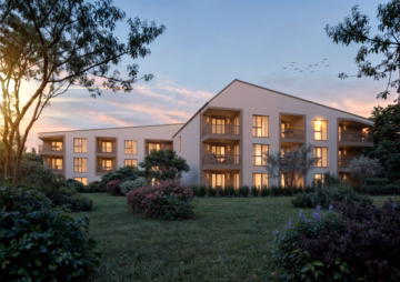 HOLL-GARTEN bei Dämmerung - 2-Zimmer-Wohnung mit West-Loggia: Genießen Sie die Ruhe in Ihrem neuen Zuhause!