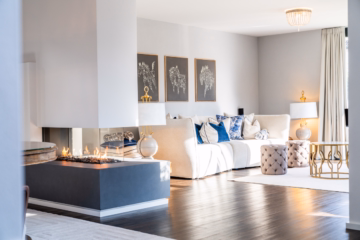 Wohnzimmer EG - Luxuriöser Familientraum! Stilvolles Energieeffizienzhaus in Schwabmünchens Bestlage