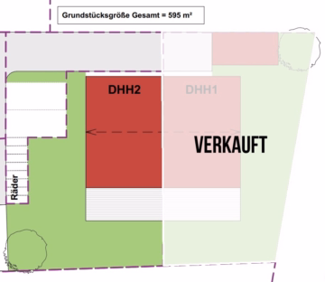 Lageplan - Baureifes Grundstück für Doppelhaushälfte Nähe Ilsesee