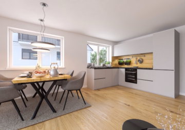 Wohnbeispiel Küche - Sicher, bequem und unabhängig wohnen in Windach: Barrierefreie Wohnung mit KfW40 QNG