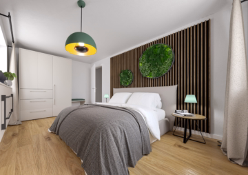 Wohnbeispiel Schlafzimmer - Sicher, bequem und unabhängig wohnen in Windach: Barrierefreie Wohnung mit KfW40 QNG