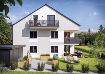 BURCHINGER HOF mit Gemeinschaftsgarten - BURCHINGER HOF: Altersgerechtes Wohnen in zentraler Lage in Prittriching – sonniges Südgrundstück!