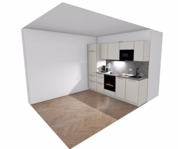 Küchen Visualisierung - Kompakte & komfortable Terrassen-Whg. – Neubau – EBK ablösefrei