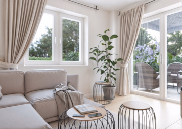 Wohnbeispiel Blick auf Terrasse - Sicher investieren und profitieren von zukunftsträchtigem Wohnkonzept – Top Ausstattung und Qualität