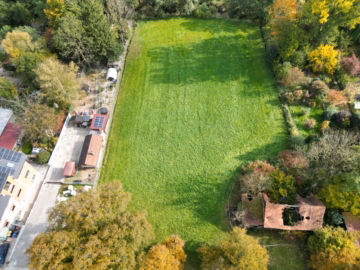 Luftansicht - Baugrundstück in top Lage im idyllischen Mickhausen-Münster