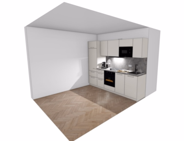 Küchen Visualisierung - Kompaktes & komfortables Wohnen im Neubau als Erstbezug mit EBK, ablösefrei