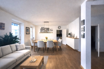 Visualisierung Essbereich - Seltenheit: Exklusive 4-Zimmer-Wohnung in ruhiger Citylage