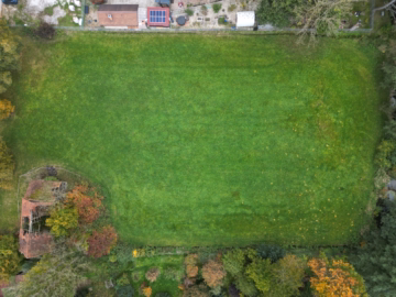 Luftansicht Draufsicht - Baugrundstück in top Lage im idyllischen Mickhausen-Münster