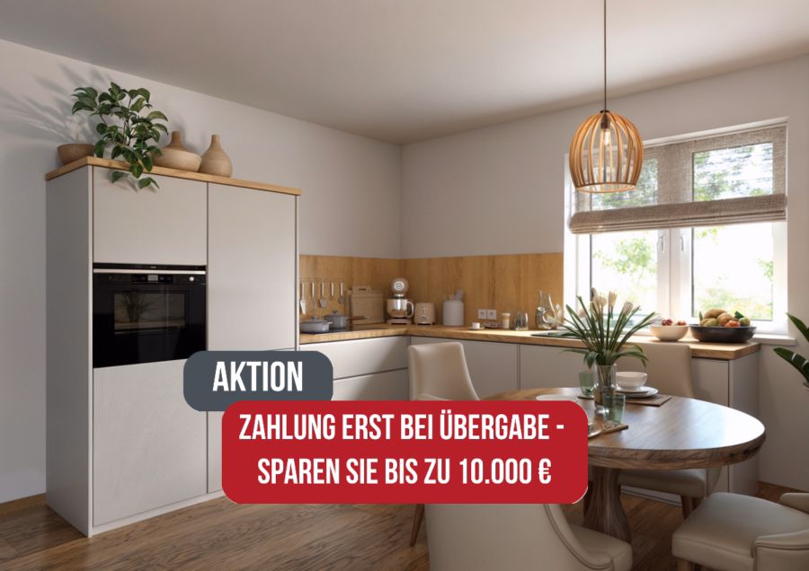 Wohnbeispiel Küche - 3-Zimmer-Dachgeschoss-Wohnung in kleiner Wohnanlage mit Süd-West-Ausrichtung