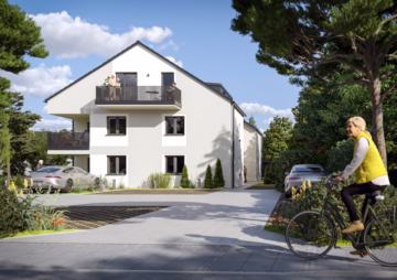 BURCHINGER HOF Zufahrt - 3-Zimmer-Dachgeschoss-Wohnung in kleiner Wohnanlage mit Süd-West-Ausrichtung