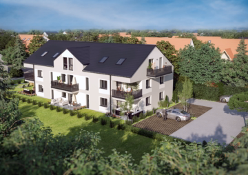 Burchinger Hof Luftbild - Wohnen ab 60 Jahren: Unterstützung, die Sie im Alltag stärkt! – BURCHINGER HOF